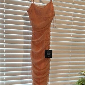 Lulu's Shimmering light pink Mini Dress